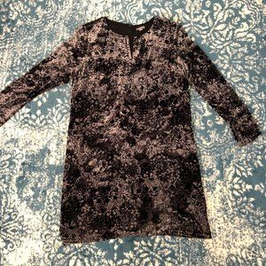 J. Jill Soft Gray and Black Dress Size L